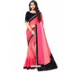 Multi Colour Chiffon Printed Work Saree