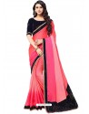 Multi Colour Chiffon Printed Work Saree