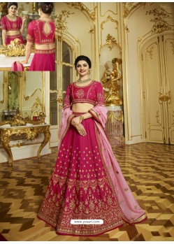 Rani Sparkle Silk Heavy Embroidered Designer Lehenga Choli