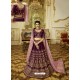 Purple Sparkle Silk Heavy Embroidered Designer Lehenga Choli