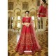 Red Sparkle Silk Heavy Embroidered Designer Lehenga Choli