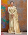 Off White Kaushalya Silk Jacquard Work Designer Saree