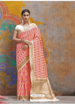 Multi Colour Kaushalya Silk Jacquard Work Designer Saree