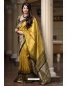 Yellow Banarasi Silk Weaving Patola Silk Designer Saree