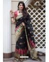 Black Banarasi Silk Weaving Patola Silk Designer Saree