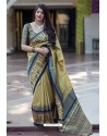 Golden Banarasi Silk Weaving Patola Silk Designer Saree
