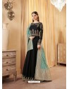 Black Georgette Embroidered Zari Worked Anarkali Suit