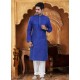 Royal Blue Dupian Silk Kurta Pajama