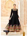 Black Pure Georgette Designer Anarkali Suit