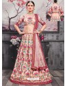 Pink Silk Heavy Embroidered Designer Lehenga Choli