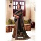 Black Georgette Jari Embroidered Designer Saree