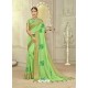 Green Silk Resham Work Designer Saree