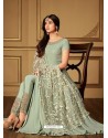 Olive Green Georgette Designer Anarkali Suit