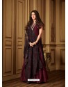 Maroon Banarasi Silk Designer Anarkali Suit