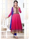 Splendid Pink Georgette Anarkali Salwar Suit