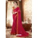 Gorgeous Red Georgette Printed Saree