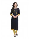 Black Rayon Designer Kurti