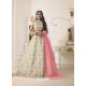 Off White Pure Assam Silk Stone Hand Worked Designer Lehenga Choli