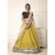 Corn Pure Bangalore Silk Stone Hand Worked Designer Lehenga Choli