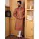 Rust Cotton Readymade Kurta Pajama