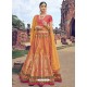 Mustard Jacquard Silk Thread Embroidered Designer Lehenga Choli