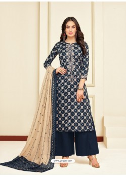 Multi Colour Heavy Chanderi Palazzo Suit