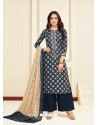 Multi Colour Heavy Chanderi Palazzo Suit