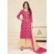 Rani And Cream Heavy Chanderi Palazzo Suit