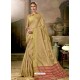 Beige Art Silk Designer Saree