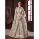 Silver Organza Silk Stone Embroidered Designer Lehenga Choli