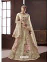 Latest Off White Organza Silk Embroidered Designer Lehenga Choli