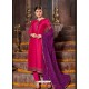 Rani Satin Georgette Stone Embroidered Straight Suit