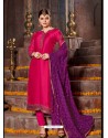 Rani Satin Georgette Stone Embroidered Straight Suit