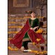 Dark Green Satin Georgette Stone Embroidered Straight Suit