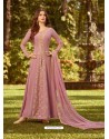 Light Pink Soft Georgette Embroidered Designer Anarkali Suit