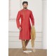 Crimson Art Banarasi Silk Embroidered Kurta Pajama