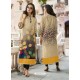 Light Beige Poly Rayon Digital Printed Kurti