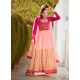 Pink Banglori Silk Party Wear Floor Length Suit