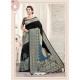 Black Silk Jacquard Work Designer Saree