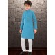 Blue Cotton Kurta Pajama