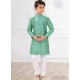 Aqua Mint Silk Kurta Pajama