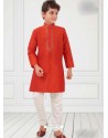 Red Silk Kurta Pajama