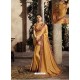 Mustard Art Silk Embroidery Party Wear Saree