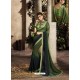 Dark Green Art Silk Embroidery Party Wear Saree