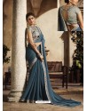 Pigeon Art Silk Embroidery Party Wear Saree