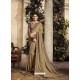 Camel Art Silk Embroidery Party Wear Saree