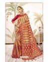 Red Kanjivaram Art Silk Zari Woven Worked Saree