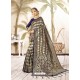 Navy Blue Kanjivaram Art Silk Zari Woven Worked Saree