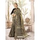 Black Kanjivaram Art Silk Zari Woven Worked Saree