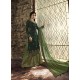 Dark And Light Green Satin Georgette Embroidered Designer Sarara Suit
